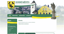 Desktop Screenshot of hornimesto.cz